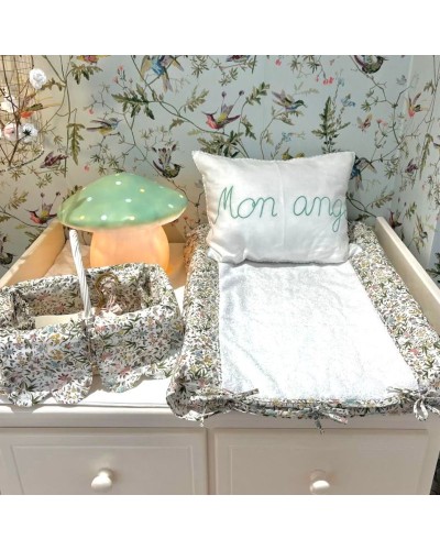 Baudou Paris - Housse de Matelas à Langer 60x75 cm Liberty