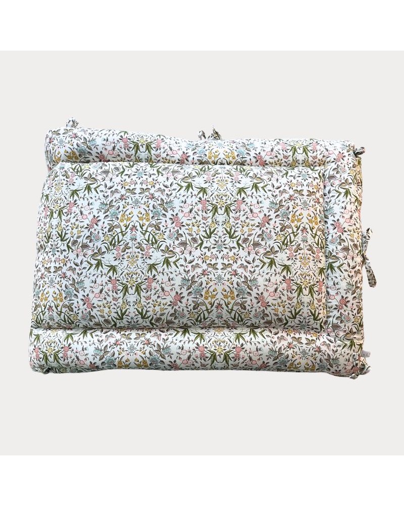 Baudou Paris - Demi-tour de lit bébé en Liberty 40x180 Cm