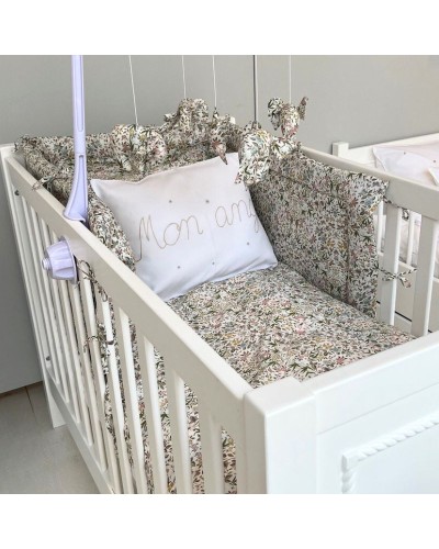 Baudou Paris - Parure Housse De Couette Liberty Avec Taie Bébé et Enfant