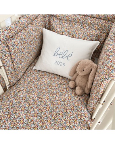 Baudou Paris - Parure Housse De Couette Liberty Avec Taie Bébé et Enfant