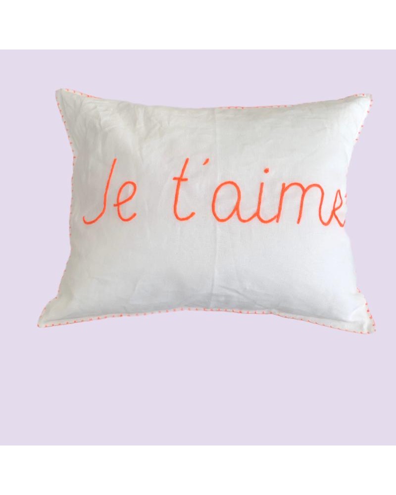 Baudou Paris - Coussin Je T'aime 35x45 cm