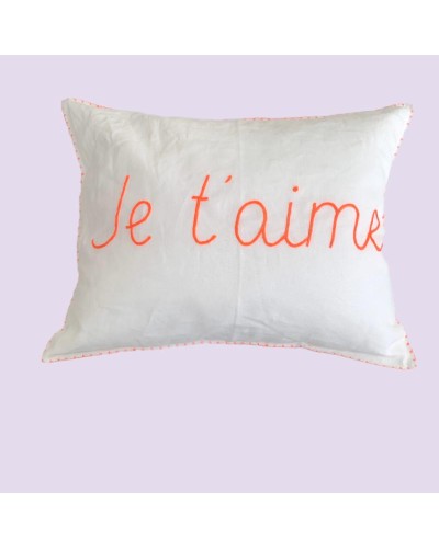 Baudou Paris - Coussin Je T'aime 35x45 cm